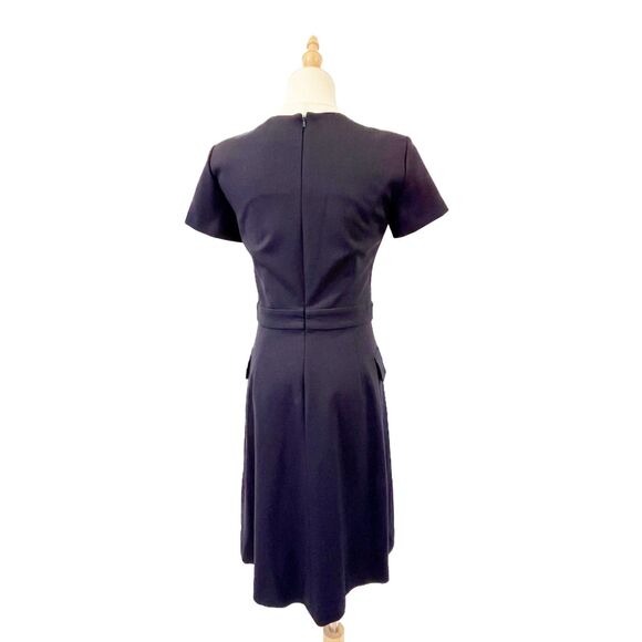 Brooks Brothers Ponte Knit Shirt Dress XS Navy Blue Classic Preppy Mini $128 - Picture 2 of 6